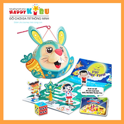 Lồng đèn Trung Thu Happy Kibu - Lồng Đèn Kết Nối Sáng Tạo - Thỏ Yêu Thương