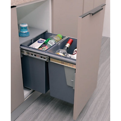 Thùng Đựng Rác Đôi Gắn Cánh Grob GR-30M - Hàng Chính Hãng