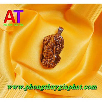 Mặt dây chuyền tỳ hưu đá mắt hổ