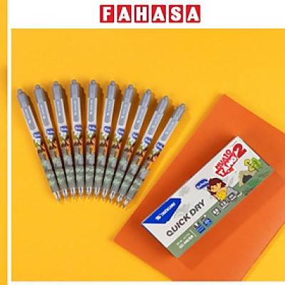 Bút Gel Quick Dry 0.5 - Thiên Long GEL-040/KM - Mực Đen