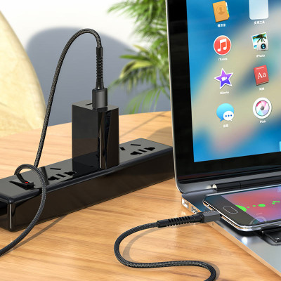 Cáp X71 Hoco 2.4A Dây Dù Cổng Micro Dây Dài 1m - Hàng Chính Hãng