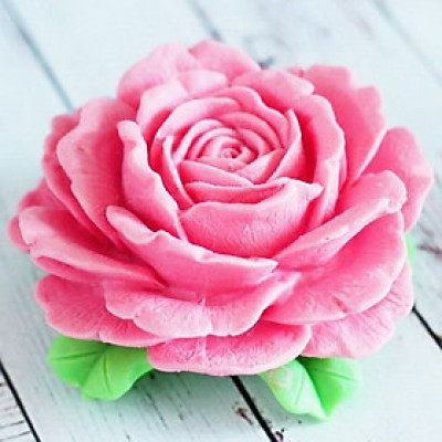 Khuôn silicon làm bánh, rau câu Hoa hồng Korea - Mã số 1104