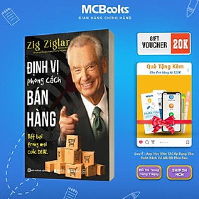 Sách - Định Vị Phong Cách Bán Hàng - Bất Bại Trong Mọi Cuộc DEAL - Cùng Zig Ziglar Nâng Tầm Công Việc Bán Hàng - MCBooks