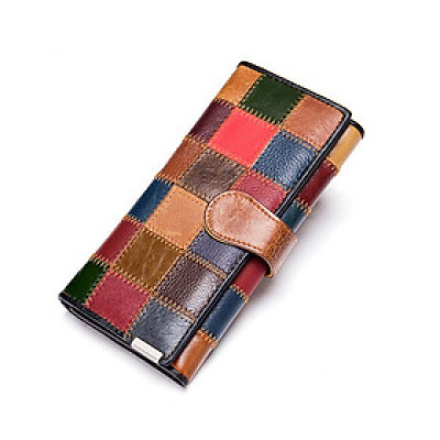 Ví dài nữ da bò nhiều màu BHM4202N chuẩn da thật