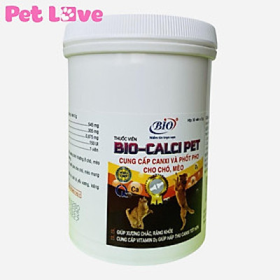 Hộp Bio Calci Pet  Bổ Sung Canxi Và Khoáng Chất Cho Chó Mèo (30 viên, mẫu mới)