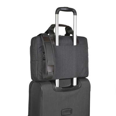 Cặp Vi Tính Unisex Mikkor The Ralph Màu Xám Than