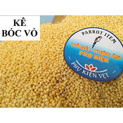 hạt kê bóc vỏ nhiều chất dinh dưỡng làm thức ăn cho chim, vẹt