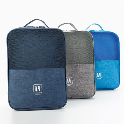 Túi Đựng Giày Dép Du Lịch KUNBE 3 Ngăn, Chất Liệu Chống Thấm Nước, Túi Để Giày Thể Thao Đa Năng Có Móc Gài Tay Kéo Vali Tiện Lợi - Hàng Loại 1 Dày Dặn