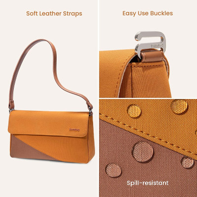 Túi Đeo Chéo Nữ Thiết Kế Thời Trang TOMTOC A0203O1 Orange - Hàng Chính Hãng