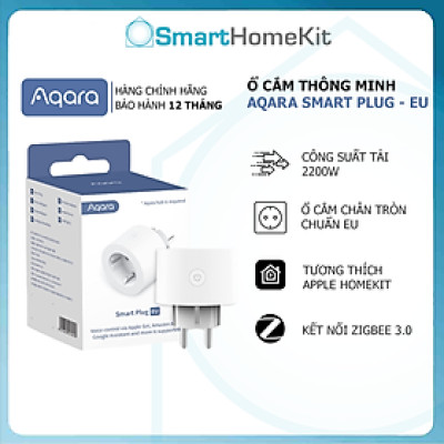 Ổ cắm thông minh Aqara Smart Plug SP-EUC01 chuẩn EU - Bản Quốc Tế - Hàng Chính Hãng