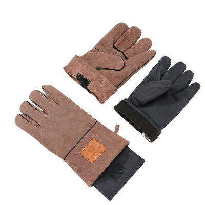 Găng tay da bò chịu nhiệt dã ngoại Campingmoon Q28