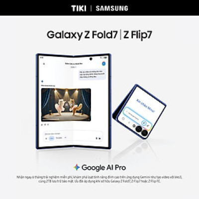 Điện thoại Samsung Galaxy Z Fold7, Điện thoại AI, Camera 200MP, Màn hình 8.0" tối ưu đa nhiệm, Mỏng nhẹ nhất - Hàng Chính Hãng