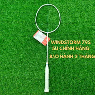 Vợt cầu lông Li-Ning WindStorm 79S 5U Màu Trắng Chính Hãng