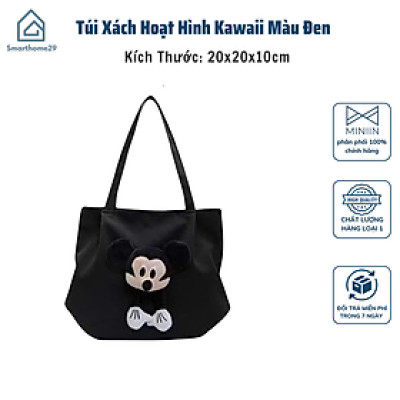 Túi Đeo Vai Mickey Blazetec Kawaii - Túi Xách Búp Bê Hoạt Hình Mềm Mại, Màu Đen - HÀNG CHÍNH HÃNG MINIIN