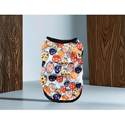 ÁO THUN BA LỖ DÂU TÂY THÔNG HƠI SIÊU DỄ THƯƠNG TỪ 1-5KG DÀNH CHO THÚ CƯNG CHÓ MÈO