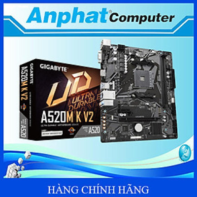 Bo Mạch Chủ Main Gigabyte A520M K V2 Socket AM4 - Hàng Chính Hãng