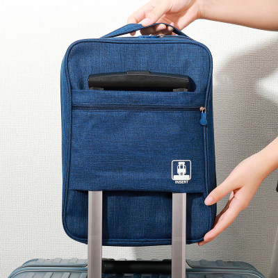 Túi Đựng Giày Dép Du Lịch Cỡ Lớn 3 Ngăn KUNBE Chất Liệu Chống Thấm Nước, Túi Để Giày Thể Thao Đa Năng Có Móc Gài Tay Kéo Vali Tiện Lợi