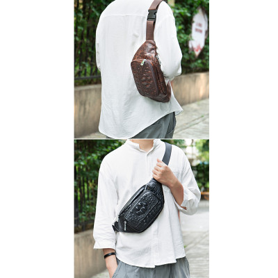 Túi đeo chéo nam DA BÒ THẬT phong cách mới  - BEE GEE DCN9234