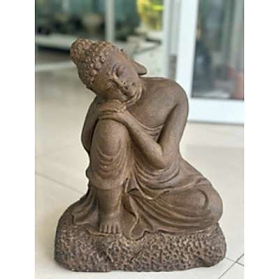 Tượng phật an nhiên trang trí sân vườn - Cao 30 cm