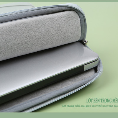 Túi Chống Sốc Laptop Cao Cấp Teement , Lót Trong Dày, Chống Xước, Chống Thấm Nước, Công Nghệ Giảm Chấn Bảo Vệ Laptop, Chống Va Đập Máy Tính An Toàn Hiệu Quả, Dành Cho Laptop ,13,14,15,15.6inch - Hàng Chính Hãng