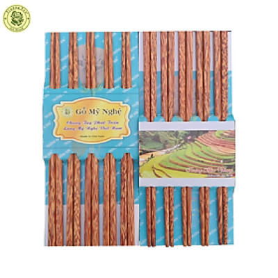 10 Đôi Đũa Dừa 1 Đầu Vuông - Đồ Gỗ Gia Dụng Nhà Bếp