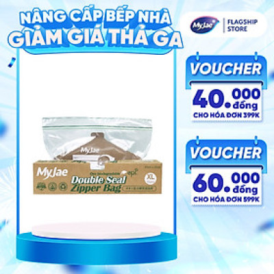 Túi zip Myjae hai đường kéo tự huỷ sinh học (XL)