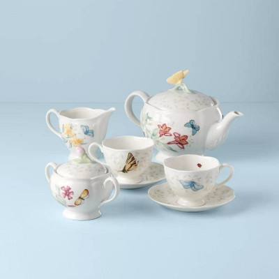 Sét bát, đĩa , ấm, chén 37 món Lenox Butterfly Meadow Hàng chính hãng
