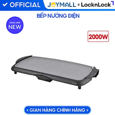 Bếp Nướng Điện LocknLock Electric Grill Pan EJG262BLK 2000W, Hàng Chính Hãng, Có Tay Cầm - JoyMall
