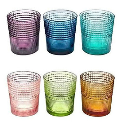 Bộ 6 cốc màu IVV Speedy 280ml - Made in Italy Hàng chính hãng