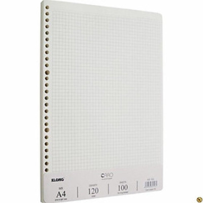 Ruột sổ  Còng Caro A4 - 100 tờ; MS: 556 (ruột mã caro 554)