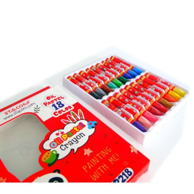 Sáp Màu Stacom - 18 Màu - OP218