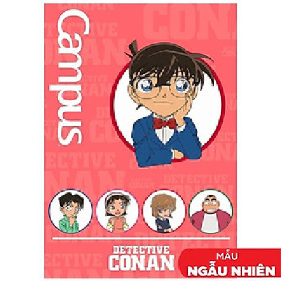Vở Conan Detective Kids - B5 Kẻ Ngang Có Chấm 80 Trang ĐL 70g/m2 - Campus NB-BCDK80 (Mẫu Màu Giao Ngẫu Nhiên)