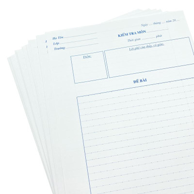 Giấy Kiểm Tra Campus - Kẻ Ngang Có Chấm - TP-BSS70G-30 - 20 Tờ/Túi