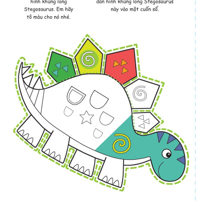 Cắt, Gấp, Tô Màu - Thế Giới Khủng Long