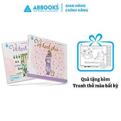 Sách Vẽ Hạnh Phúc Trong An Yên ABBOOKS - Cuốn Sách Tô Màu Lưu Giữ Thời Gian - Coloring Book
