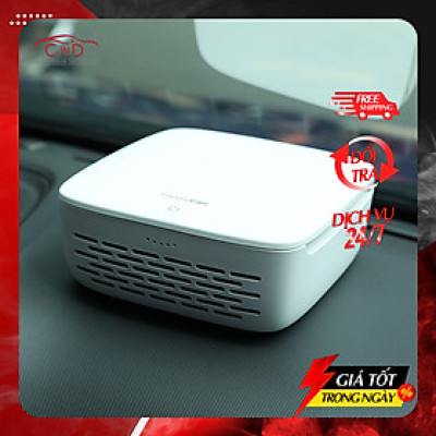 Máy Lọc Không Khí Trên Ô tô CIND MANN FCA 401 Màu Trắng Lọc Bụi Mịn Khử Vi Khuẩn Khử Mùi - Nhập Khẩu Chính Hãng