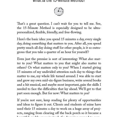 Sách ngoại văn: The 15-Minute Method