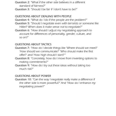 Getting to Yes: Negotiating an agreement without giving in