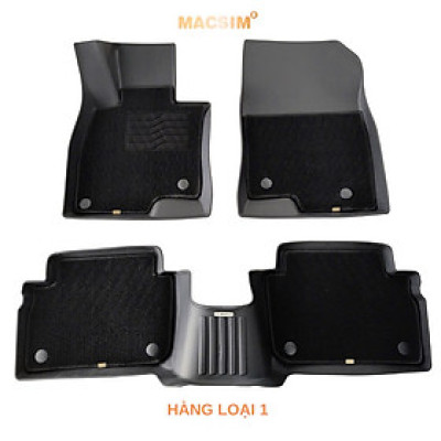 Thảm lót sàn ô tô 2 lớp cao cấp dành cho xe Mazda 3 2020+  (sd3) nhãn hiệu Macsim chất liệu TPE màu đen