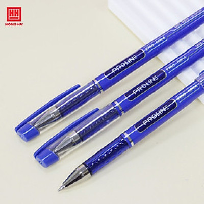 Bút gel Proline 0.5mm Hồng Hà GP04 - 3 màu xanh, đen, đỏ dành cho văn phòng - 2750