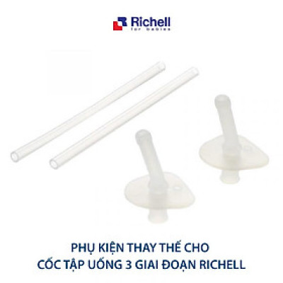 Ống hút S-1 Richell Nhật Bản - 2 bộ | Baby