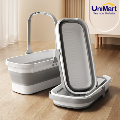 Xô Nhựa Cao Cấp Gấp Gọn Đa Năng Damas, Xô Nước Lau Nhà Vệ Sinh Nhà Cửa  - Chất Liệu Nhựa PP An Toàn Cho Người Tiêu Dùng - Dung Tích 12L Phù Hợp Với Nhiều Nhu Cầu Sử Dụng: Rửa Xe, Câu Cá, Để Đồ Đạc,...Thiết Kế Kèm Quai Xách Tay Thuận Tiện Di Chuyển