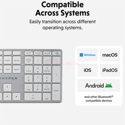 Bàn phím không dây Hyper HyperSpace Slim Design HS2310US - Hàng chính hãng