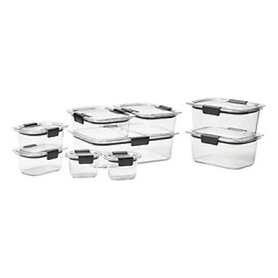 Sét hộp Tritan Rubbermaid Brilliance 2116141 18 món - Made in USA