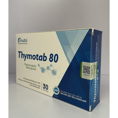 Thymotab 80 - Hỗ trợ sức đề kháng cho cơ thể, giảm nguy cơ viêm đường hô hấp trên – (hộp 30 viên)