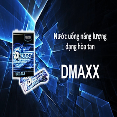 DMAXX thức uống bổ sung vitamin năng lượng có đường DAMODE 26 gói dùng thử màu xanh