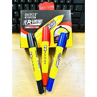 Viết Lông Dầu Baoke 2908 Hàng Chính Hãng 2 Đầu Bút To Và Nhỏ Thuận Lợi Khi Dùng