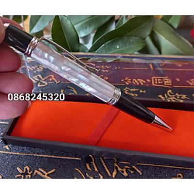 Bút bi ký viết phong cách lịch mãn đẳng cấp khảm xác trắng
