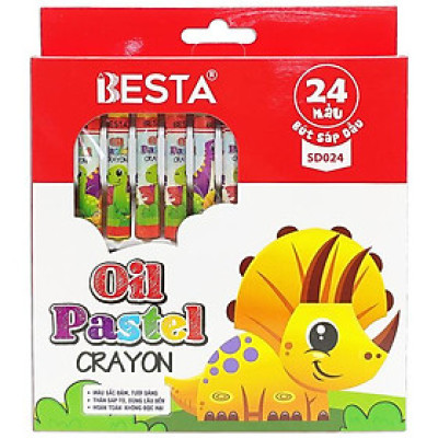 Hộp 24 Bút Màu Sáp Dầu - Besta SD024
