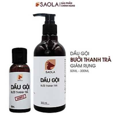 Dầu Gội Bưởi, Hương Nhu, Bạc Hà, Giảm Rụng, Kích Mọc Tóc, Giảm Gàu, Hết Ngứa, Tự Nhiên,300ml, 